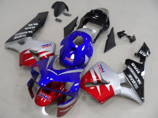 2003-2004 Silver Red Blue Glossy Black HRC Honda CBR600RR Motorcycle Fairings UK Stores