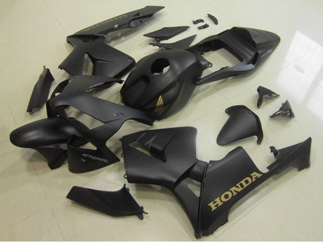 2003-2004 Matte Black Gold Decal Honda CBR600RR Motorcycle Fairings UK Stores