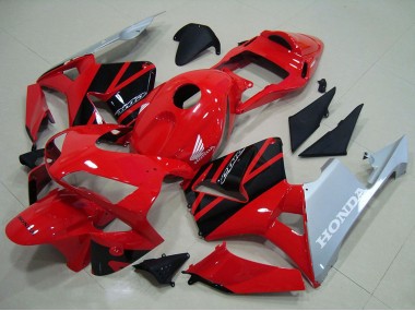 2003-2004 Red Silver Glossy Black Honda CBR600RR Motorcycle Fairings UK Stores
