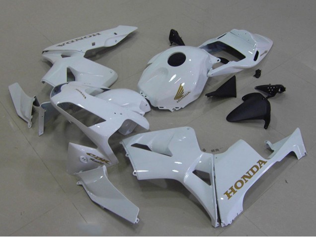 2003-2004 White Gold Decals Honda CBR600RR Motorcycle Fairings UK Stores