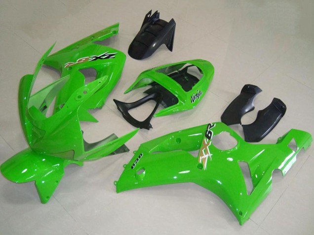 2003-2004 Green Kawasaki ZX6R Motorcycle Fairings UK Stores