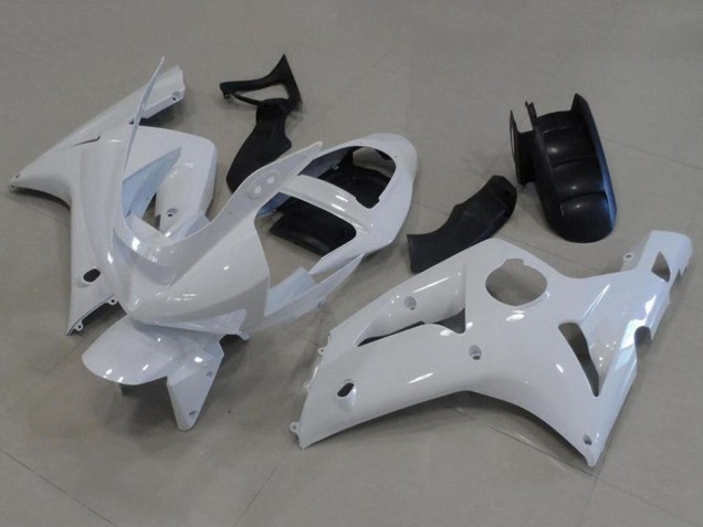 2003-2004 White Kawasaki ZX6R Motorcycle Fairings UK Stores