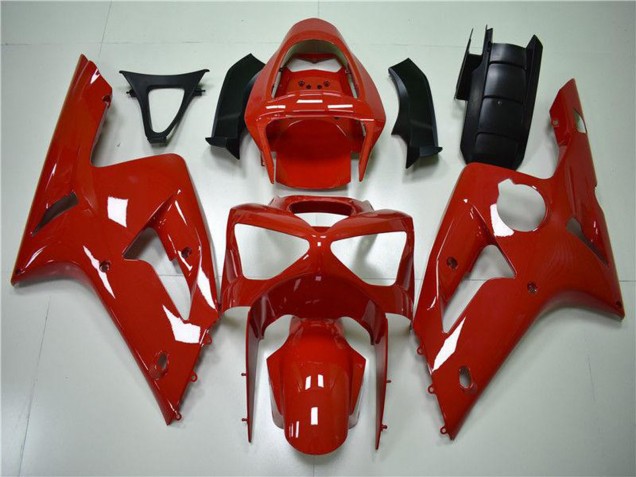 2003-2004 Red Kawasaki ZX6R Motorcycle Fairing Kits UK Stores