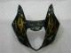 2003-2004 Glossy Black Gold Flame Suzuki GSXR 1000 Motorcycle Fairings UK Stores
