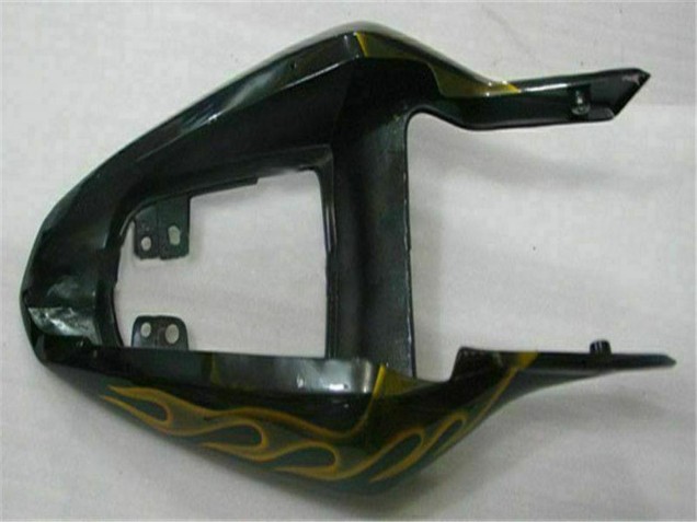 2003-2004 Glossy Black Gold Flame Suzuki GSXR 1000 Motorcycle Fairings UK Stores