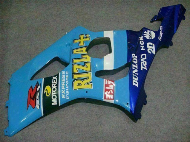 2003-2004 Blue White Yellow Rizla Suzuki GSXR 1000 Motorcycle Fairings UK Stores