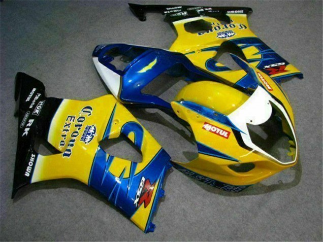 2003-2004 Yellow Blue White Red Corona Motul Suzuki GSXR 1000 Motorcycle Fairings UK Stores
