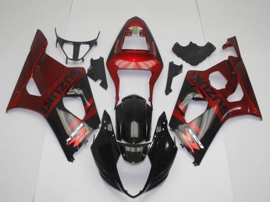 2003-2004 Red Glossy Black Suzuki GSXR 1000 Motorcycle Fairing UK Stores