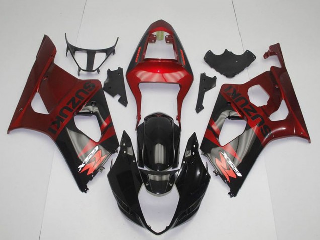 2003-2004 Red Glossy Black Suzuki GSXR 1000 Motorcycle Fairing UK Stores