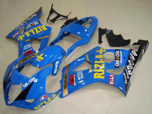 2003-2004 Blue Gold Black Rizla Suzuki GSXR 1000 Motorcycle Fairings UK Stores