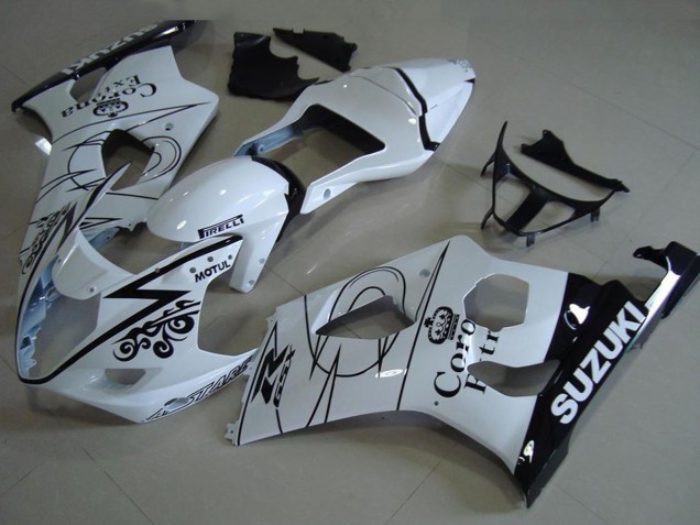 2003-2004 White Black Corona Suzuki GSXR 1000 Motorcycle Fairings UK Stores