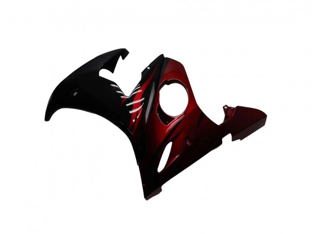 2003-2004 Glossy Black Red Yamaha YZF R6 Motorcycle Fairing Kits UK Stores