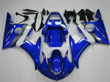 2003-2004 Blue White Yamaha YZF R6 Motorcycle Fairing UK Stores