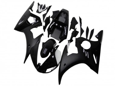 2003-2004 Glossy Black Matte Black Yamaha YZF R6 Motorcycle Fairings UK Stores