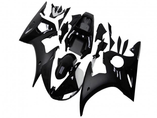 2003-2004 Glossy Black Matte Black Yamaha YZF R6 Motorcycle Fairings UK Stores