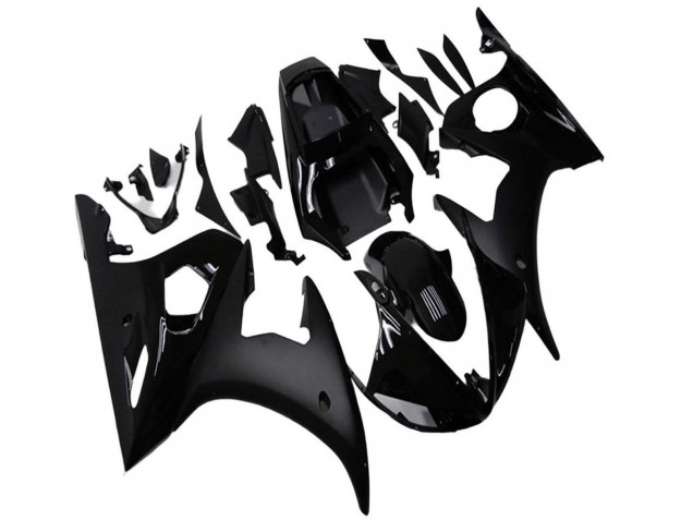 2003-2004 Glossy Black Matte Black Yamaha YZF R6 Motorcycle Fairings UK Stores
