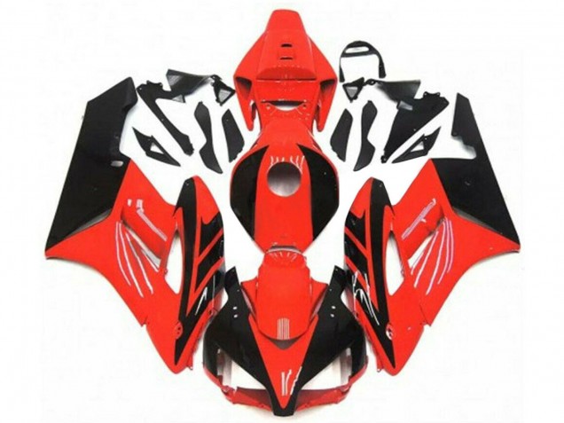 2004-2005 Red Glossy Black Honda CBR1000RR Motorcycle Fairings UK Stores