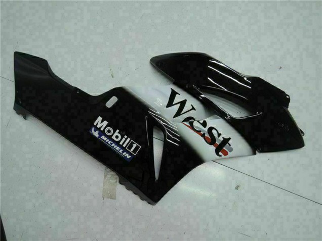 2004-2005 Glossy Black White West Mobil Michelin Honda CBR1000RR Motorcycle Fairings UK Stores