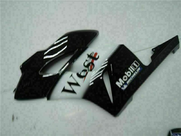 2004-2005 Glossy Black White West Mobil Michelin Honda CBR1000RR Motorcycle Fairings UK Stores