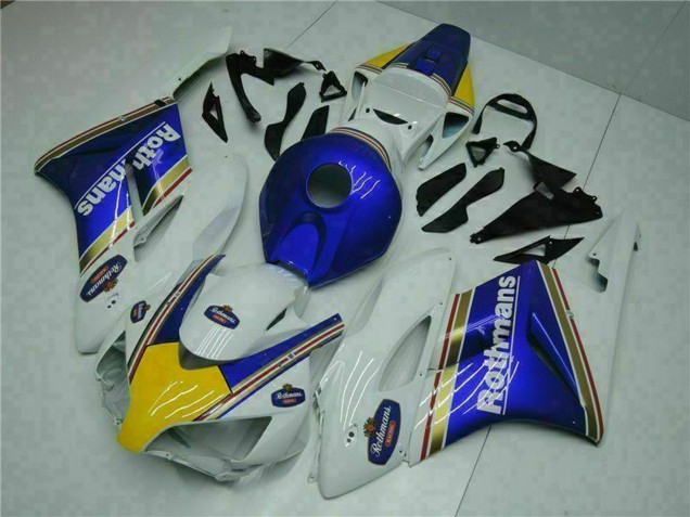 2004-2005 White Blue Yellow Rothmans Honda CBR1000RR Motorcycle Fairing UK Stores