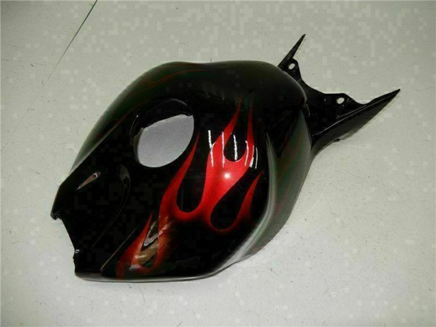 2004-2005 Glossy Black Red Flame Honda CBR1000RR Motorcycle Fairings UK Stores
