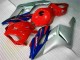 2004-2005 Silver Red Blue Black Stripe Honda CBR1000RR Motorcycle Fairings UK Stores