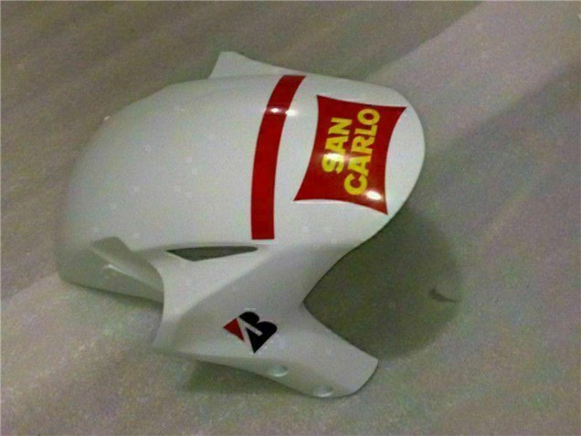 2004-2005 White Red Yellow San Carlo 58 Honda CBR1000RR Motorcycle Fairings UK Stores