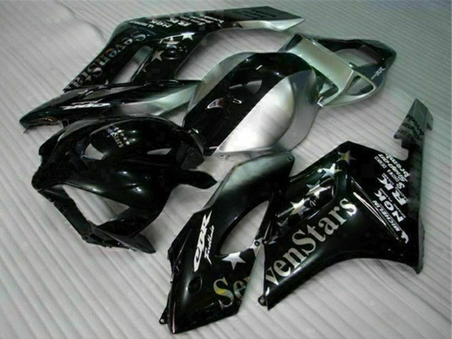 2004-2005 Silver Glossy Black SevenStars Honda CBR1000RR Motorcycle Fairings UK Stores