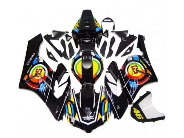 2004-2005 Glossy Black Yellow Green Red 46 Honda CBR1000RR Motorcycle Fairings UK Stores