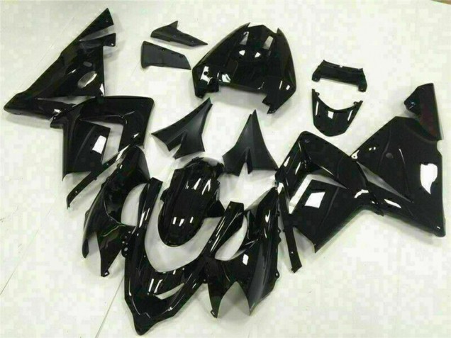 2004-2005 Glossy Black Kawasaki ZX10R Motorcycle Fairings UK Stores