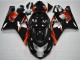 2004-2005 Glossy Black Red Stripe Suzuki GSXR 600/750 Motorcycle Fairings UK Stores