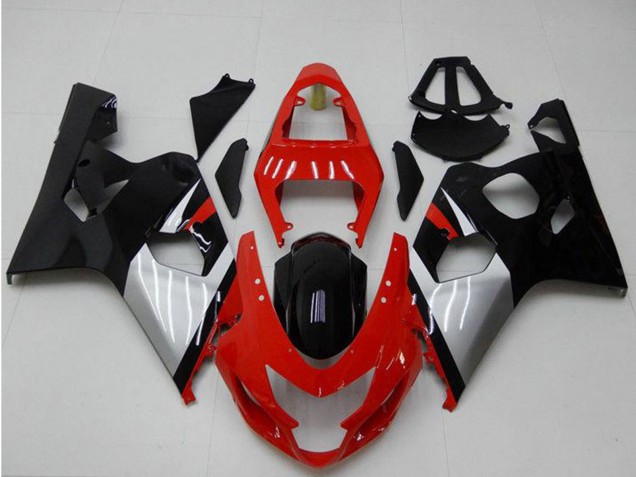 2004-2005 Red Silver Black Suzuki GSXR 600/750 Motorcycle Fairings UK Stores