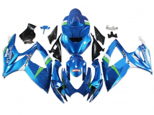 2004-2005 Blue Green White Suzuki GSXR 600/750 Motorcycle Fairings UK Stores