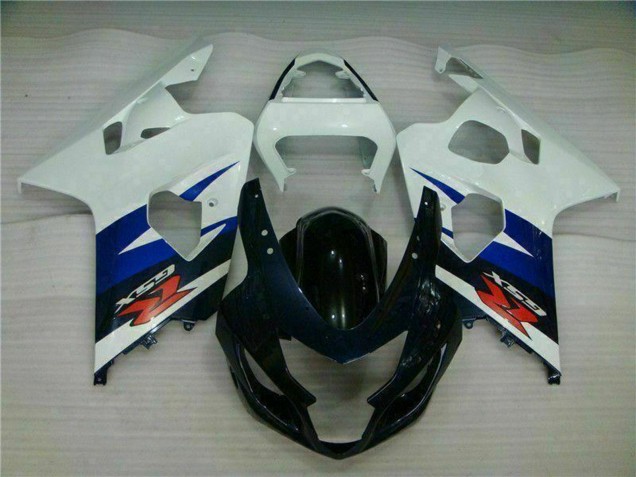 2004-2005 White Blue Glossy Black Red Suzuki GSXR 600/750 Motorcycle Fairings UK Stores
