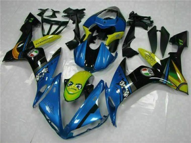 2004-2006 Blue Yellow Shark Yamaha YZF R1 Motorcycle Fairings UK Stores