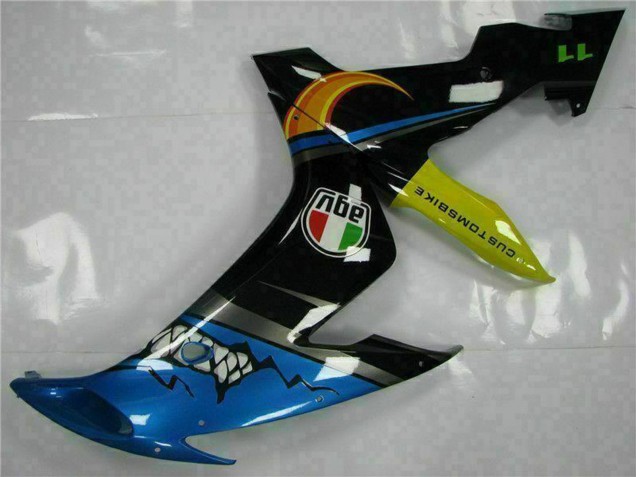 2004-2006 Blue Yellow Shark Yamaha YZF R1 Motorcycle Fairings UK Stores