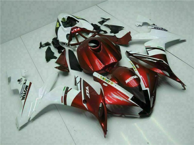 2004-2006 White Red Yellow Motul 46 Yamaha YZF R1 Motorcycle Fairings UK Stores
