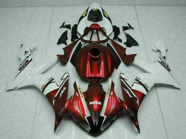 2004-2006 White Red Yellow Motul 46 Yamaha YZF R1 Motorcycle Fairings UK Stores