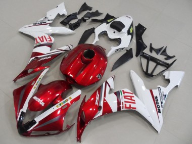 2004-2006 White Red Fiat Motul Yamaha YZF R1 Motorcycle Fairings UK Stores
