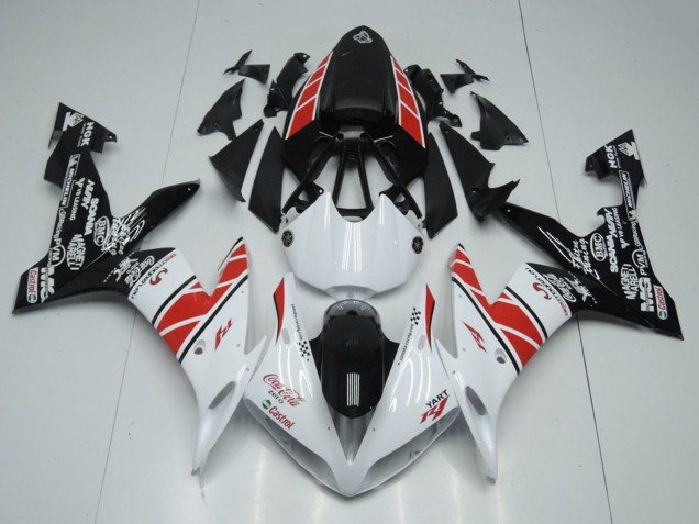2004-2006 White Red Black Castrol Yamaha YZF R1 Motorcycle Fairings UK Stores