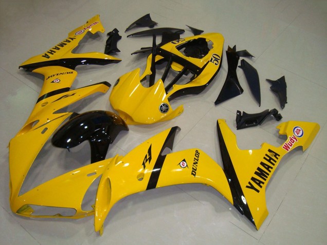 2004-2006 Yellow Glossy Black Yamaha YZF R1 Motorcycle Fairing UK Stores