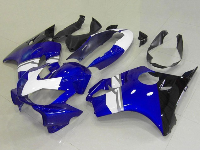 2004-2007 White Blue Glossy Black Honda CBR600 F4i Motorcycle Fairings UK Stores