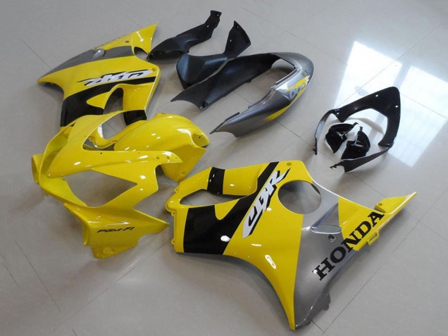 2004-2007 Yellow Silver Glossy Black Honda CBR600 F4i Motorcycle Fairings UK Stores