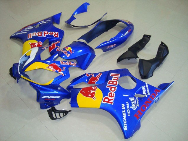 2004-2007 Blue Yellow Red Bull Honda CBR600 F4i Motorcycle Fairings UK Stores