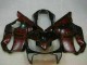 2004-2007 Glossy Black Red Flame Honda CBR600 F4i Motorcycle Fairings UK Stores