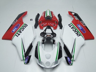 2005-2006 White Red Green Glossy Black Enel Generali Tim Ducati 749 999 Motorcycle Fairings UK Stores
