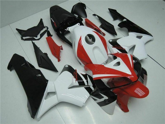 2005-2006 White Red Black Honda CBR600RR Motorcycle Fairing Kits UK Stores