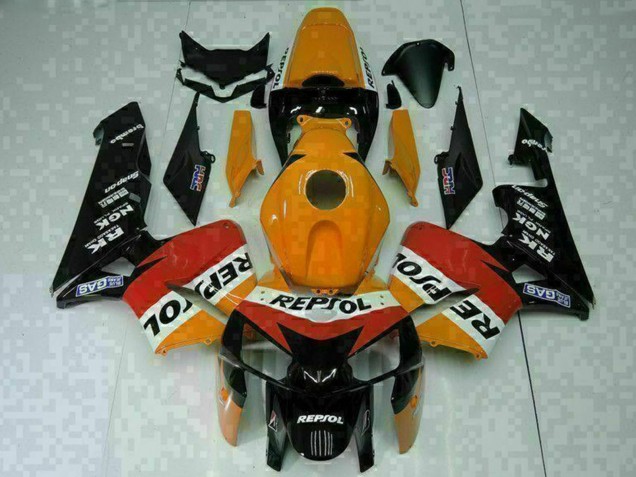 2005-2006 Orange White Red Black Repsol Honda CBR600RR Motorcycle Fairings UK Stores