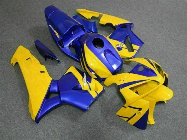 2005-2006 Yellow Blue Honda CBR600RR Motorcycle Fairings UK Stores