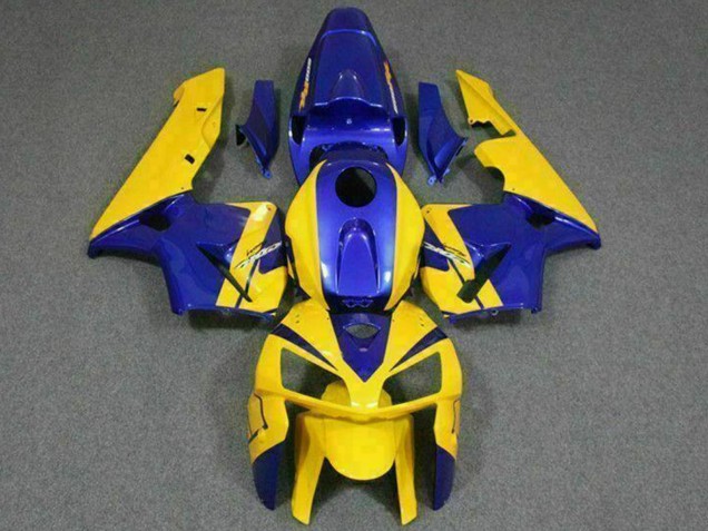 2005-2006 Yellow Blue Honda CBR600RR Motorcycle Fairings UK Stores